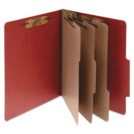 ACCO Classification Folder 8-1/2 x 14", Legal 8 Section, Red, Pk10 A7016038